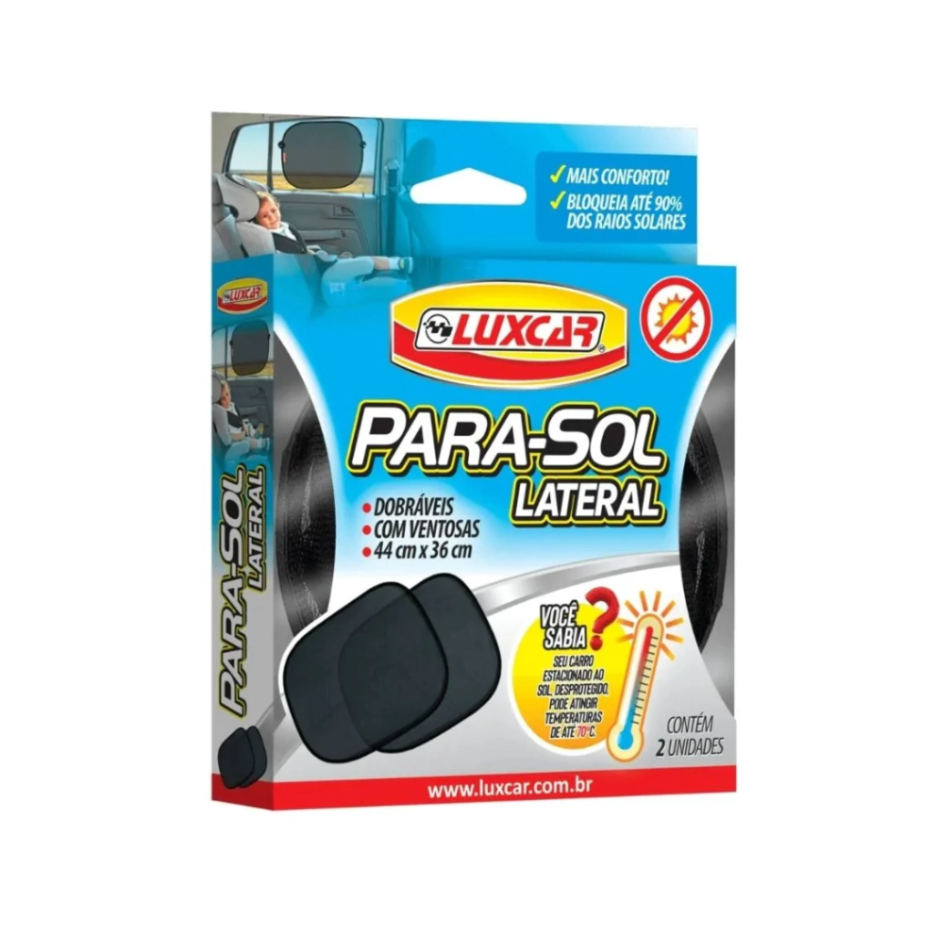 Para-Sol Lateral Automotivo com 2 unidades - Luxcar